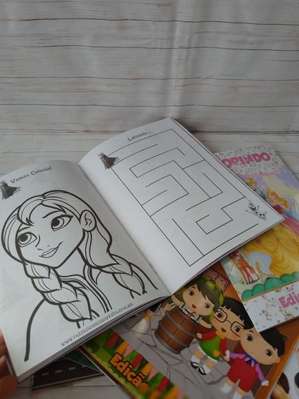 Revistinha para Colorir Personalizada Todas as Temáticas