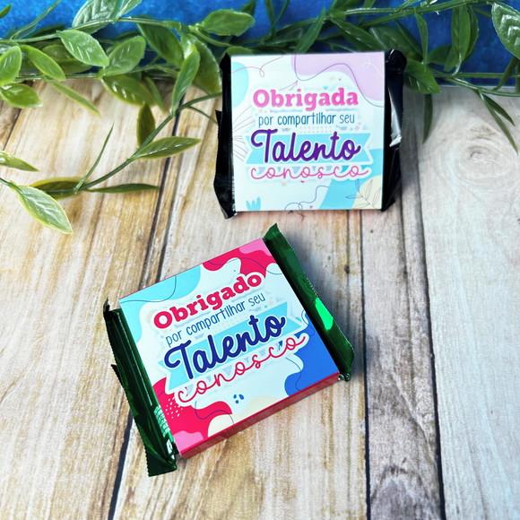Rotulo Adesivo para Chocolate Dia do Trabalhador