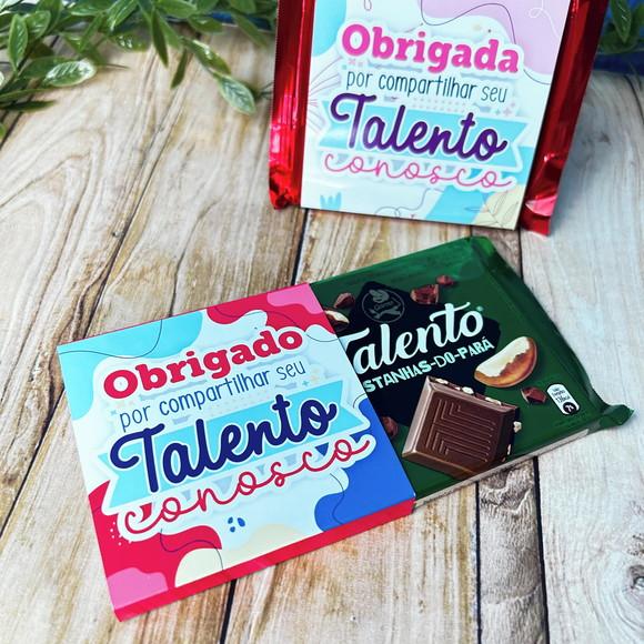 Rotulo Adesivo para Chocolate Dia do Trabalhador