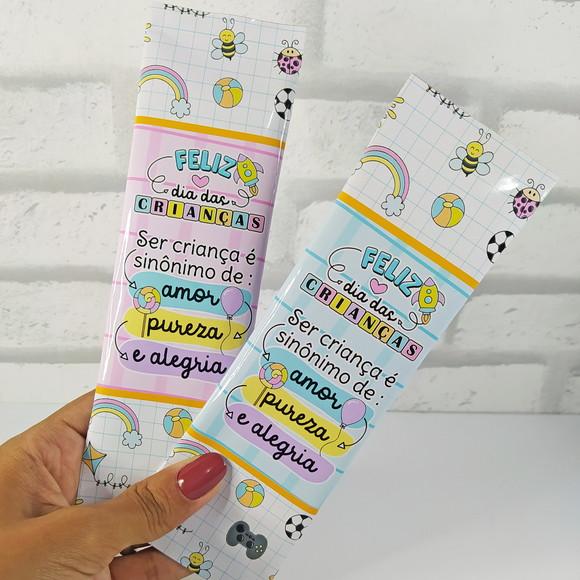 Rotulo Adesivo para Chocolate Dia das Crianças