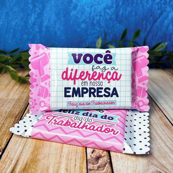 Rotulo Adesivo para Chocolate Dia do Trabalhador