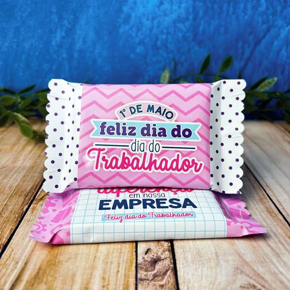 Rotulo Adesivo para Chocolate Dia do Trabalhador