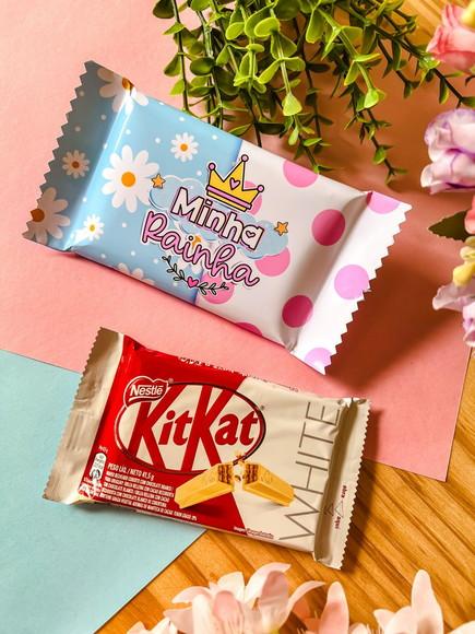 Rotulo Adesivo para Chocolate Kit Kat Dia das Mães
