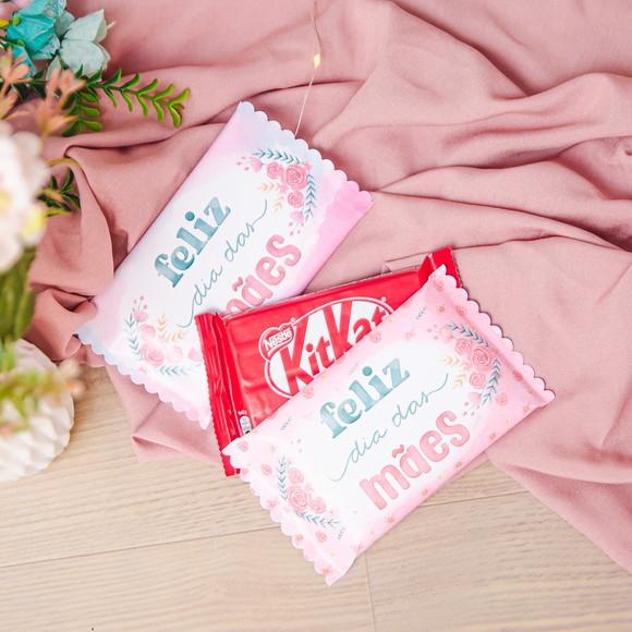 Rotulo Adesivo para Chocolate Kit Kat Dia das Mães