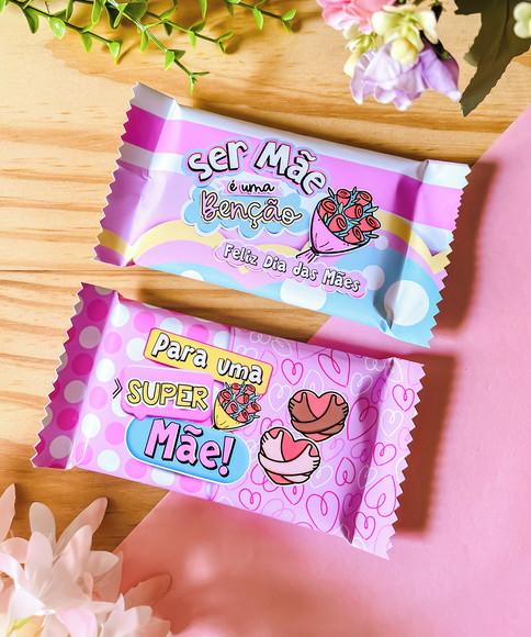 Rotulo Adesivo para Chocolate Kit Kat Dia das Mães