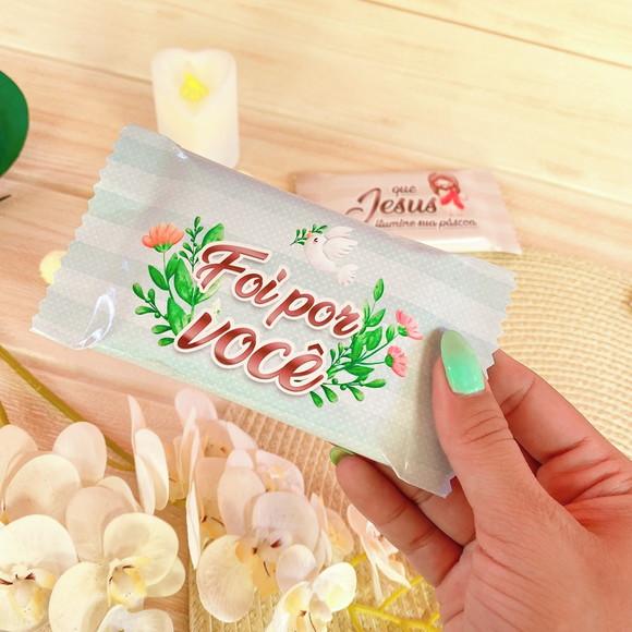 Rotulo Adesivo para Chocolate Páscoa com Jesus