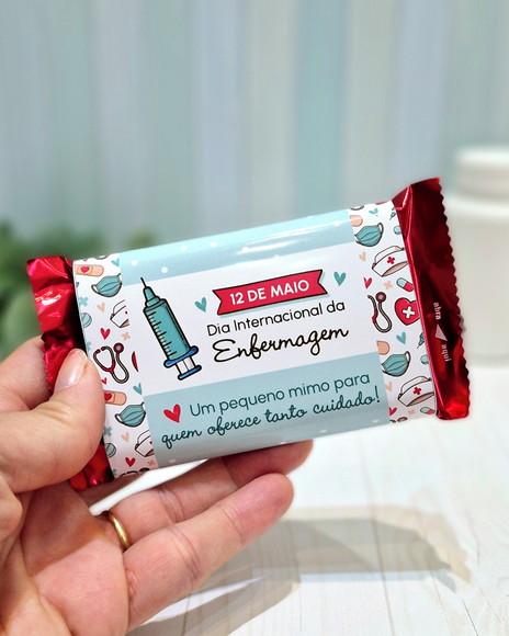 Rotulo para Chocolate Dia Internacional da Enfermagem