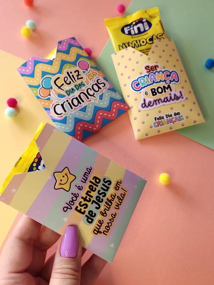 Saquinho Envelope para Gomets Dia das Crianças Cristão