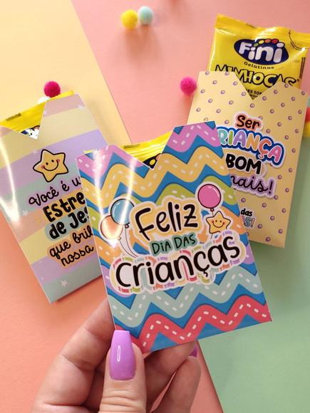 Saquinho Envelope para Gomets Dia das Crianças Cristão