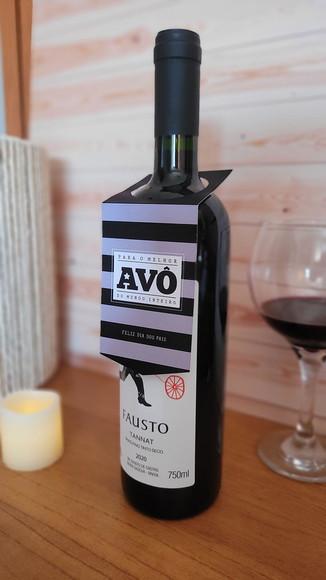 Tag Cartão para Garrafa de Vinho Dia dos Pais