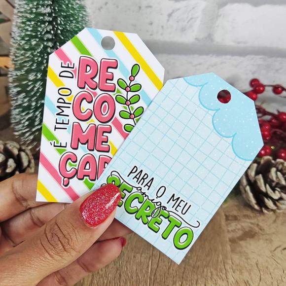 Tags com Furo para Natal