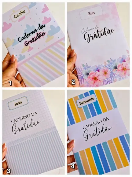 Caderno de Gratidão para igrejas