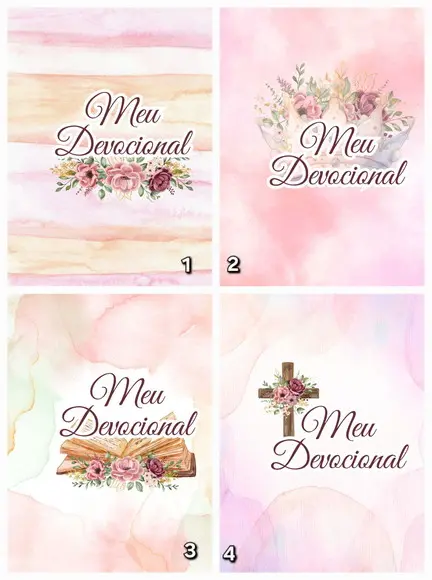 Caderno Devocional Floral para  Mulheres Virtuosas