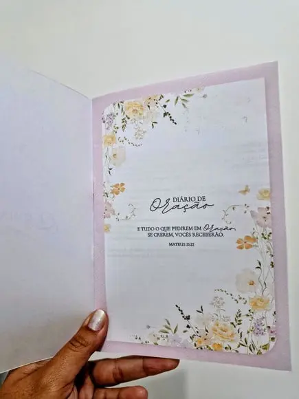 Caderno Diario de Oração Floral