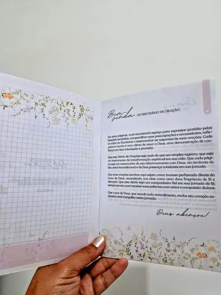 Caderno Diario de Oração Floral