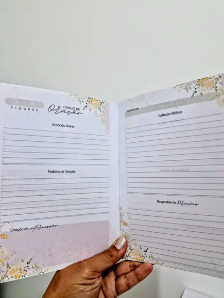 Caderno Diario de Oração Floral