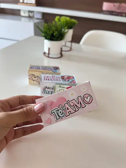 Caixa Dois Docinhos Dia das Mães com Frase