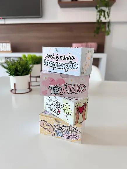 Caixa Dois Docinhos Dia das Mães com Frase