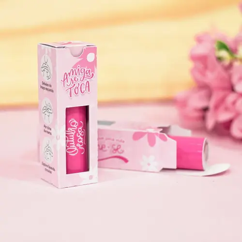 Caixa e Rótulo para Hidratante Outubro Rosa