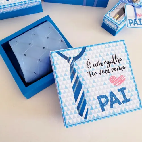 Caixa para Gravata Versátil Dia dos Pais