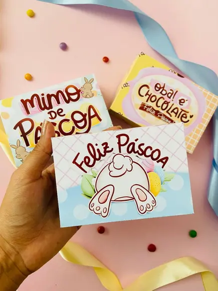 Caixa Versátil 6 Docinhos Pascoa