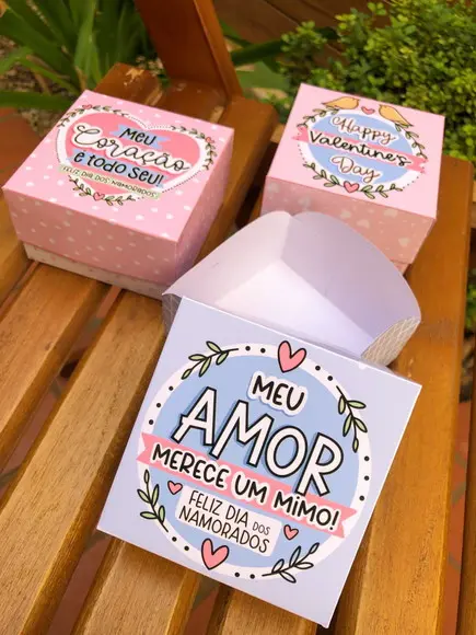 Caixa Versatil com Frase Dia dos Namorados