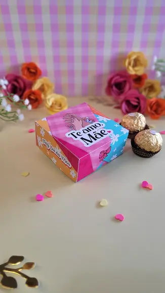 Caixa Versátil Dia das Mães para Docinhos ou Sabonete