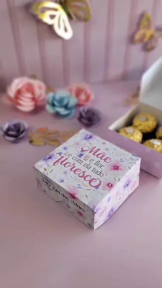 Caixa Versátil Floral Día das Mães