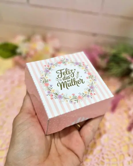 Caixa Versátil Lembrancinha Dia da Mulher