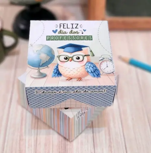 Caixa Versátil Lembrancinha Dia dos Professores