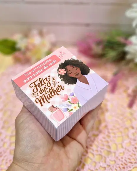 Caixa Versátil Lembrancinha Dia da Mulher
