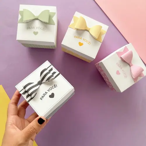 Caixa Versátil para Presente Sabonete ou Bombons