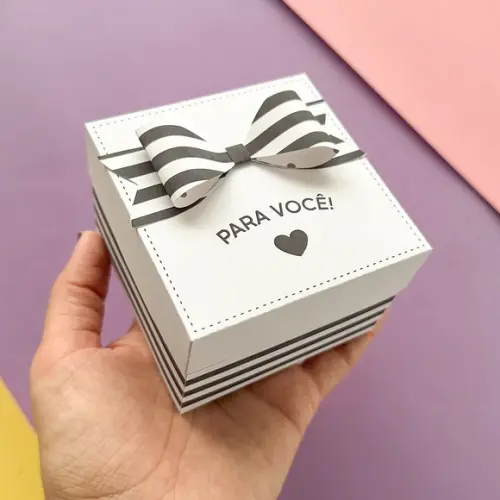 Caixa Versátil para Presente Sabonete ou Bombons