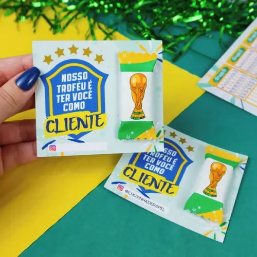Cartão e Balinha Copa Rumo ao Hexa
