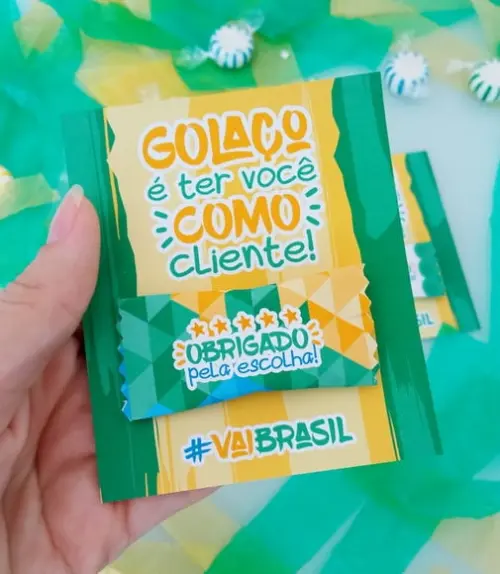 Cartão e Balinha Copa Rumo ao Hexa