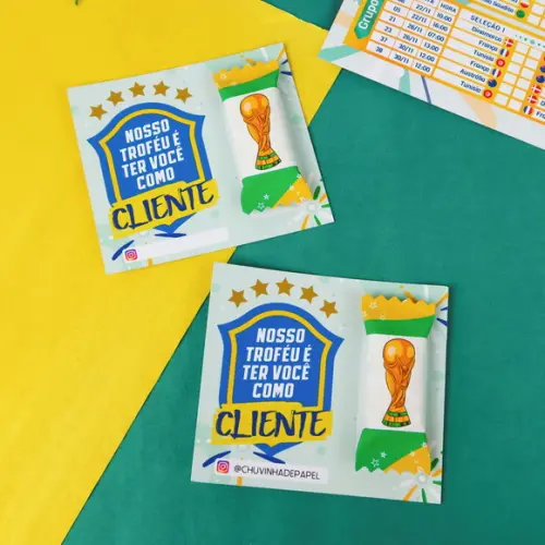 Cartão e Balinha Copa Rumo ao Hexa