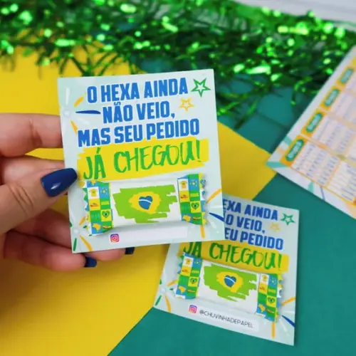 Cartão e Balinha Copa Rumo ao Hexa