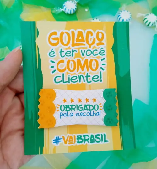 Cartão e Balinha Copa Rumo ao Hexa