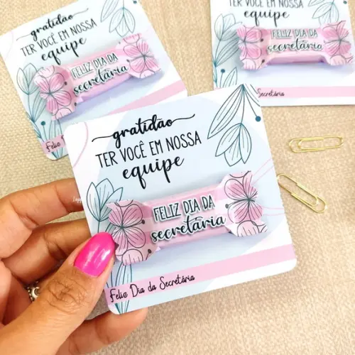 Cartão e Balinha Dia da Secretaria