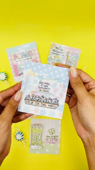 Cartão e Balinha Mãe Atipica Dia das Mães