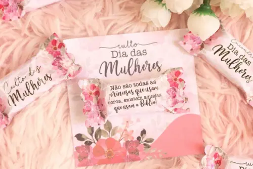 Cartão e Balinha Mulher Cristã