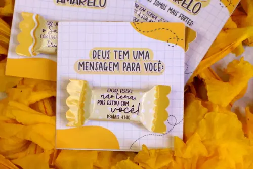 Cartão e Balinha Setembro Amarelo Cristã