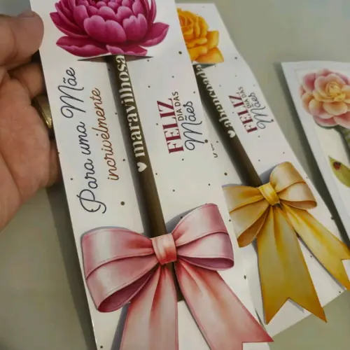 Cartão e Lapis Dia das Mães