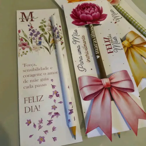 Cartão e Lapis Dia das Mães