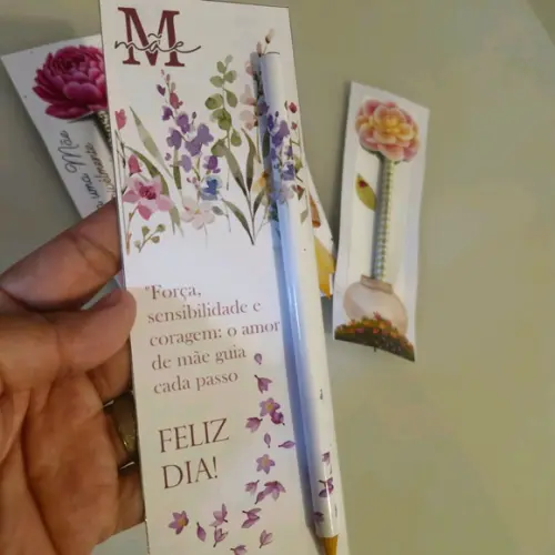 Cartão e Lapis Dia das Mães