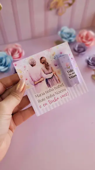 Cartão e Rotulo Adesivo para Bis Dia da Mulher Virtuosa Cristão