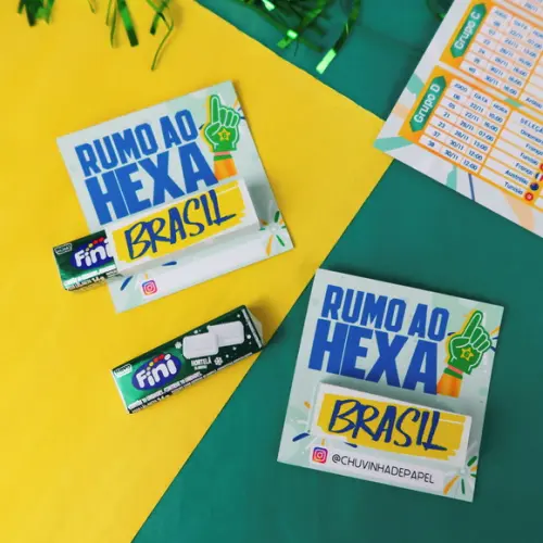 Cartão e Rótulo para Bis Copa do Mundo