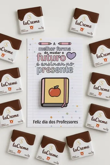 Cartão e Rotulo para Chocolate Dia dos Professores