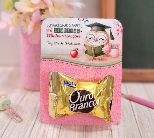 Cartao para Bombom Dia dos Professores