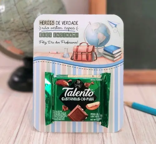 Cartao para Bombom Dia dos Professores
